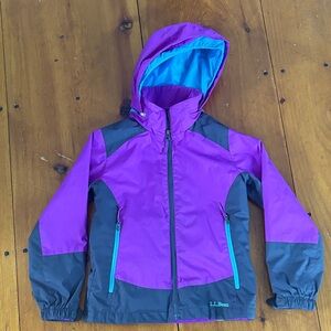L.L. Bean Purple and Teal Kids' Raincoat